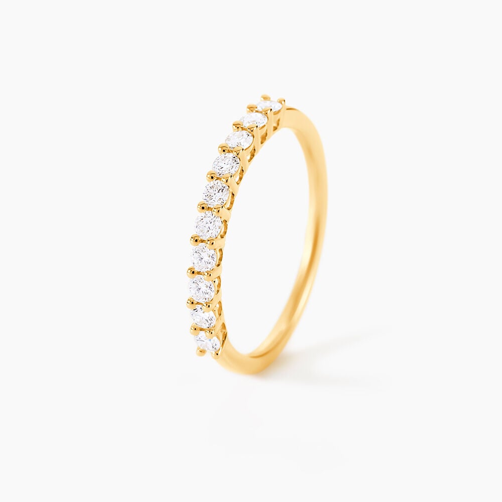 Alliance 1290 Or Jaune Diamant - Alliances duo Femme | Marc Orian
