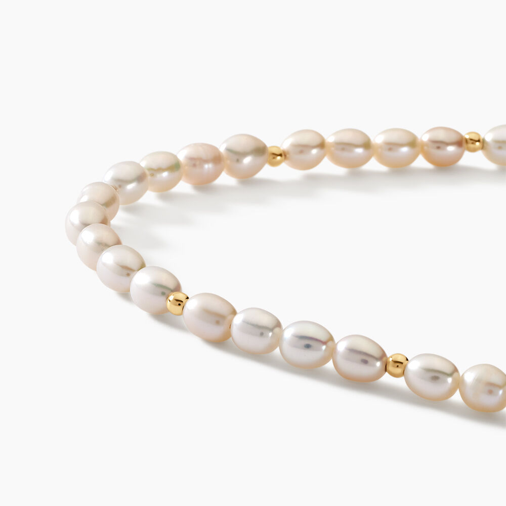 Bracelet Ciriola Or Jaune Perle De Culture - Bracelets chaînes Femme | Marc Orian