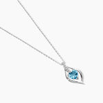 Bague Silucia Or Blanc Topaze Et Oxyde De Zirconium - Colliers avec pierres Femme | Marc Orian
