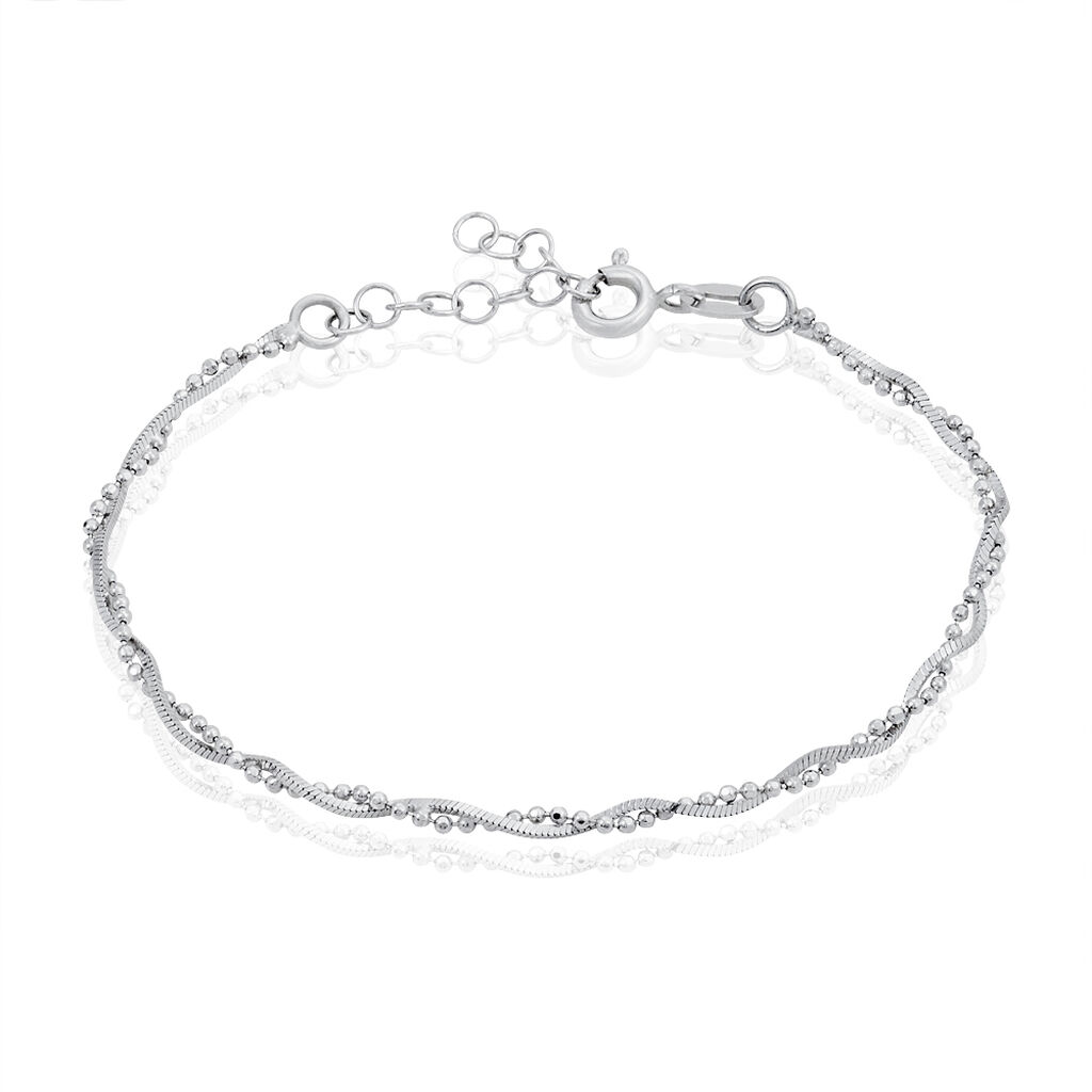 Bracelet Saman Argent Blanc - Bracelets chaînes Femme | Marc Orian
