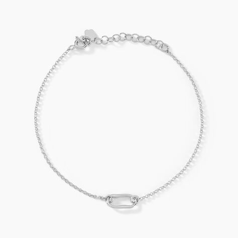 Bracelet Cherazade Argent Blanc - Bracelets chaînes Femme | Marc Orian