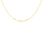 Cha&icirc;ne Igoa Maille For&ccedil;at Diamantee Or Jaune - Chaines Famille | Marc Orian