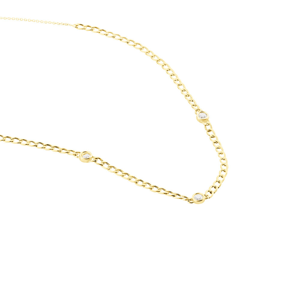 Collier Vienne Or Jaune Oxyde De Zirconium - Colliers avec pierres Femme | Marc Orian