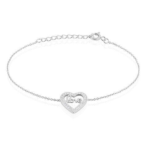 Bracelet Elansa Argent Blanc Oxyde De Zirconium - Bracelets chaînes Femme | Marc Orian