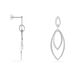Boucles D'oreilles Pendantes Toupie Argent Blanc - Pendantes Femme | Marc Orian