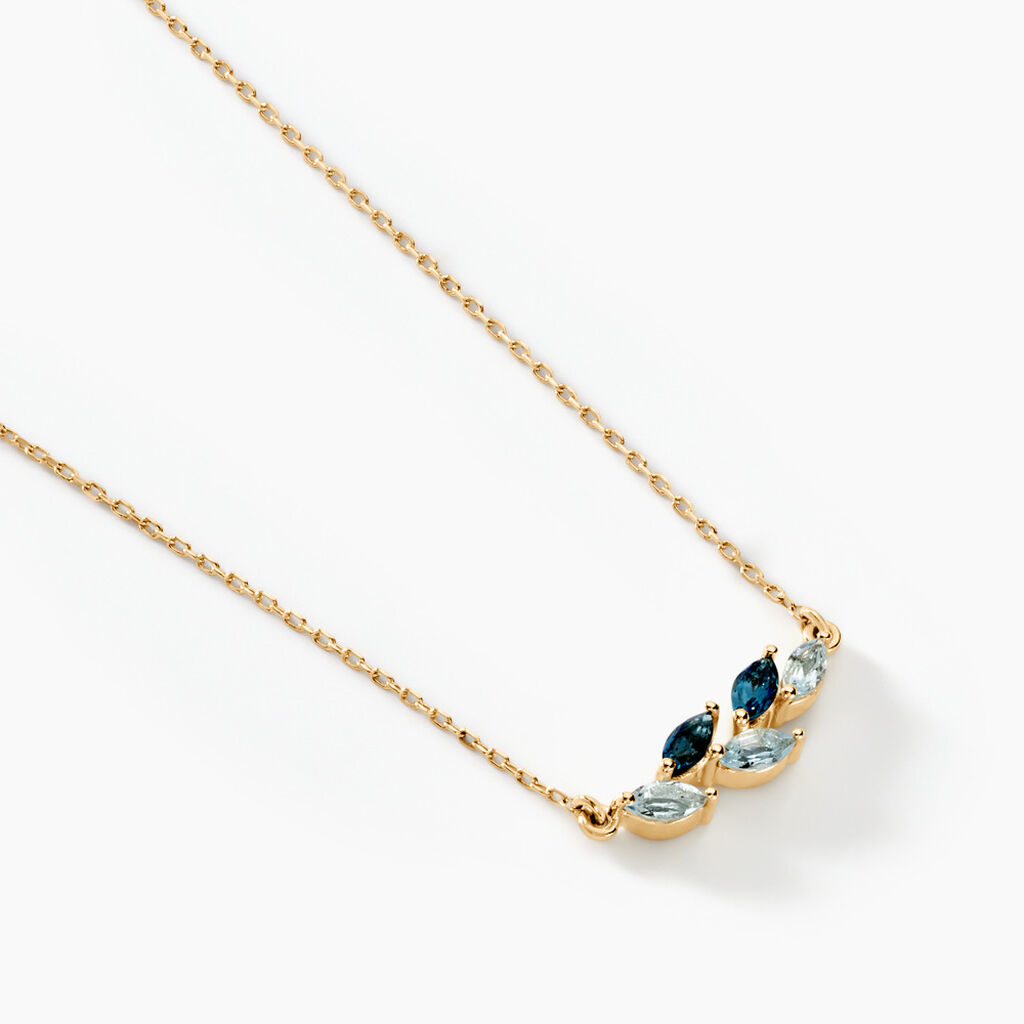 Collier Océan Or Jaune Topaze - Colliers avec pierres Femme | Marc Orian