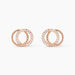 Boucles D'oreilles Puces Janne Argent Rose Oxyde De Zirconium - Puces Femme | Marc Orian