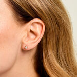 Boucles D'Oreilles Puces Barbro Or Jaune Cristal - Puces Femme | Marc Orian