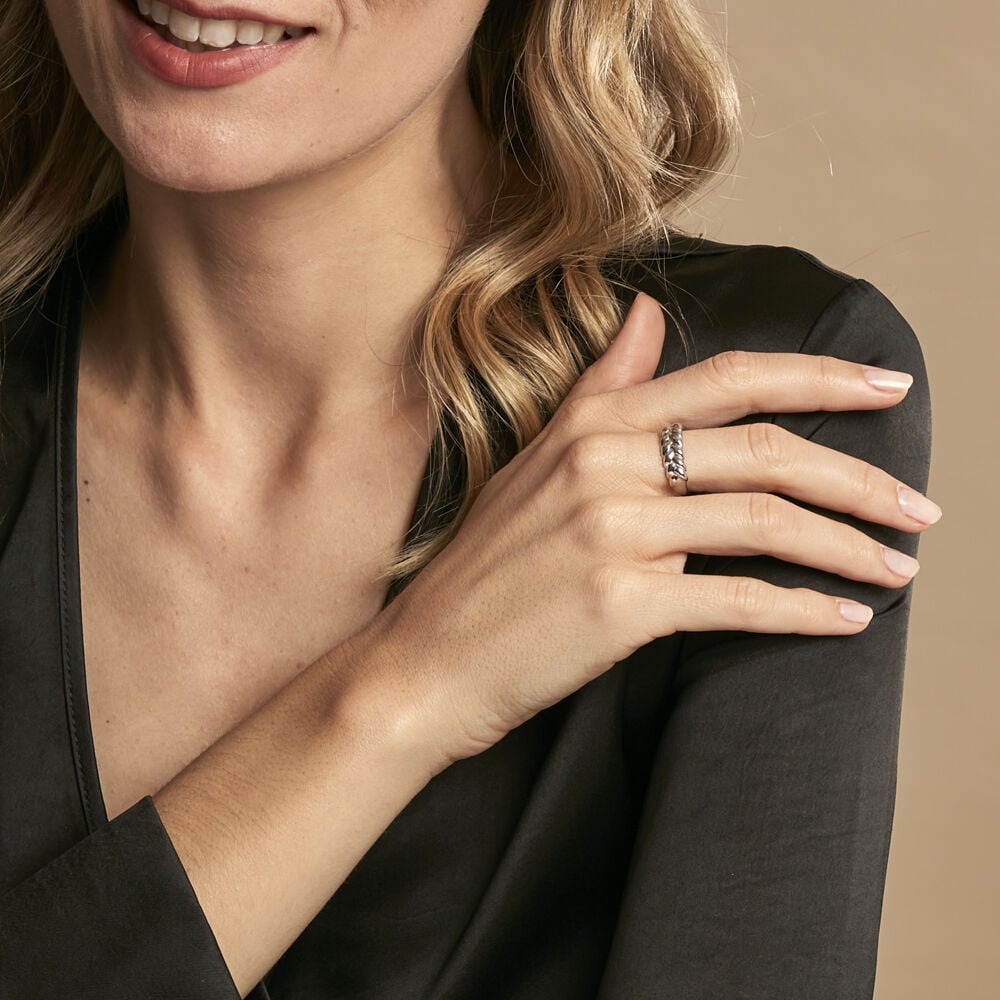 Bague Santina Argent Blanc - Bijoux fantaisie Femme | Marc Orian