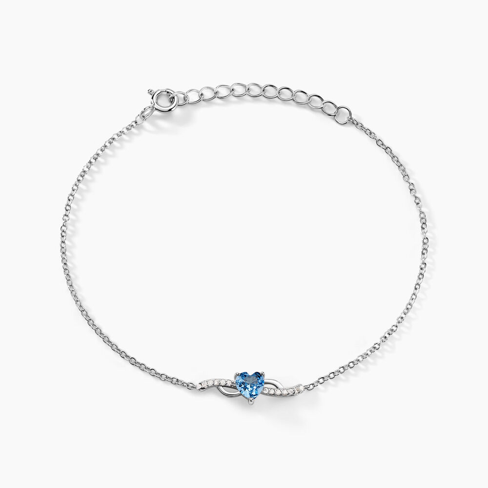 Bracelet Avalon Argent Blanc Oxyde De Zirconium - Bracelets chaînes Femme | Marc Orian