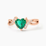 Bague Argent Rose Avalon Oxyde De Zirconium - Bijoux fantaisie Femme | Marc Orian