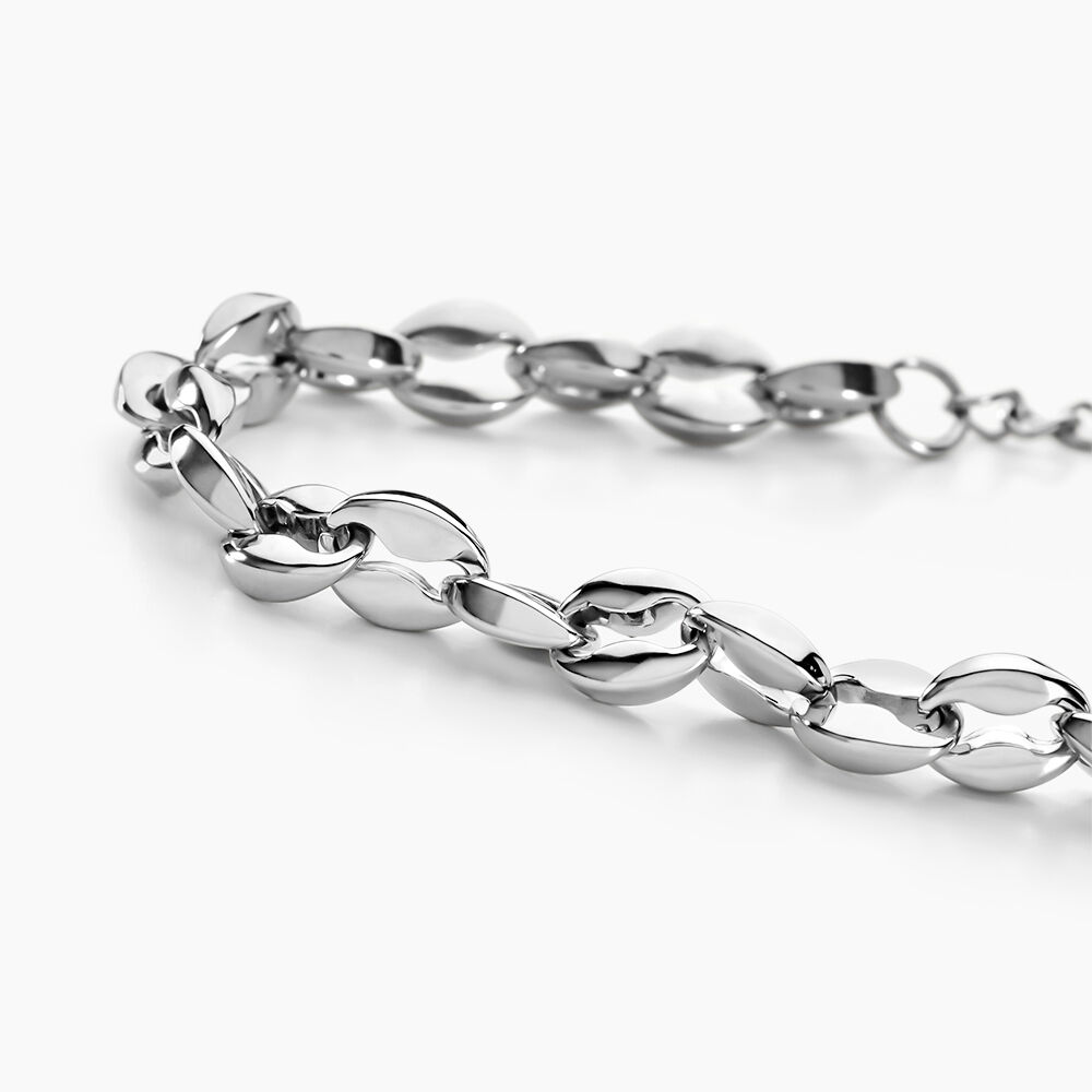 Bracelet Kresten Acier Argenté - Bracelets chaînes Homme | Marc Orian