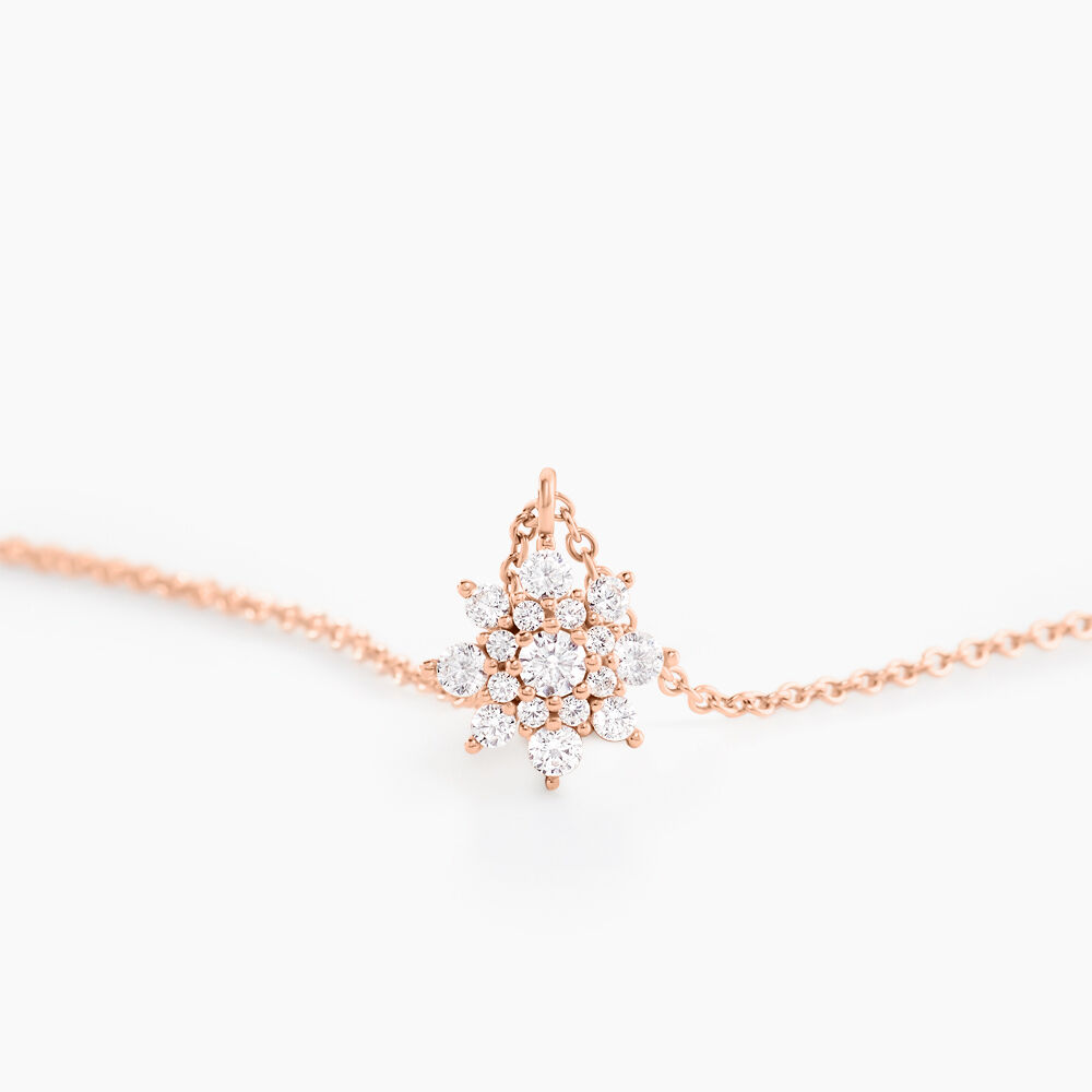 Collier Lorraine Argent Rose Oxyde De Zirconium - Colliers avec pierres Femme | Marc Orian