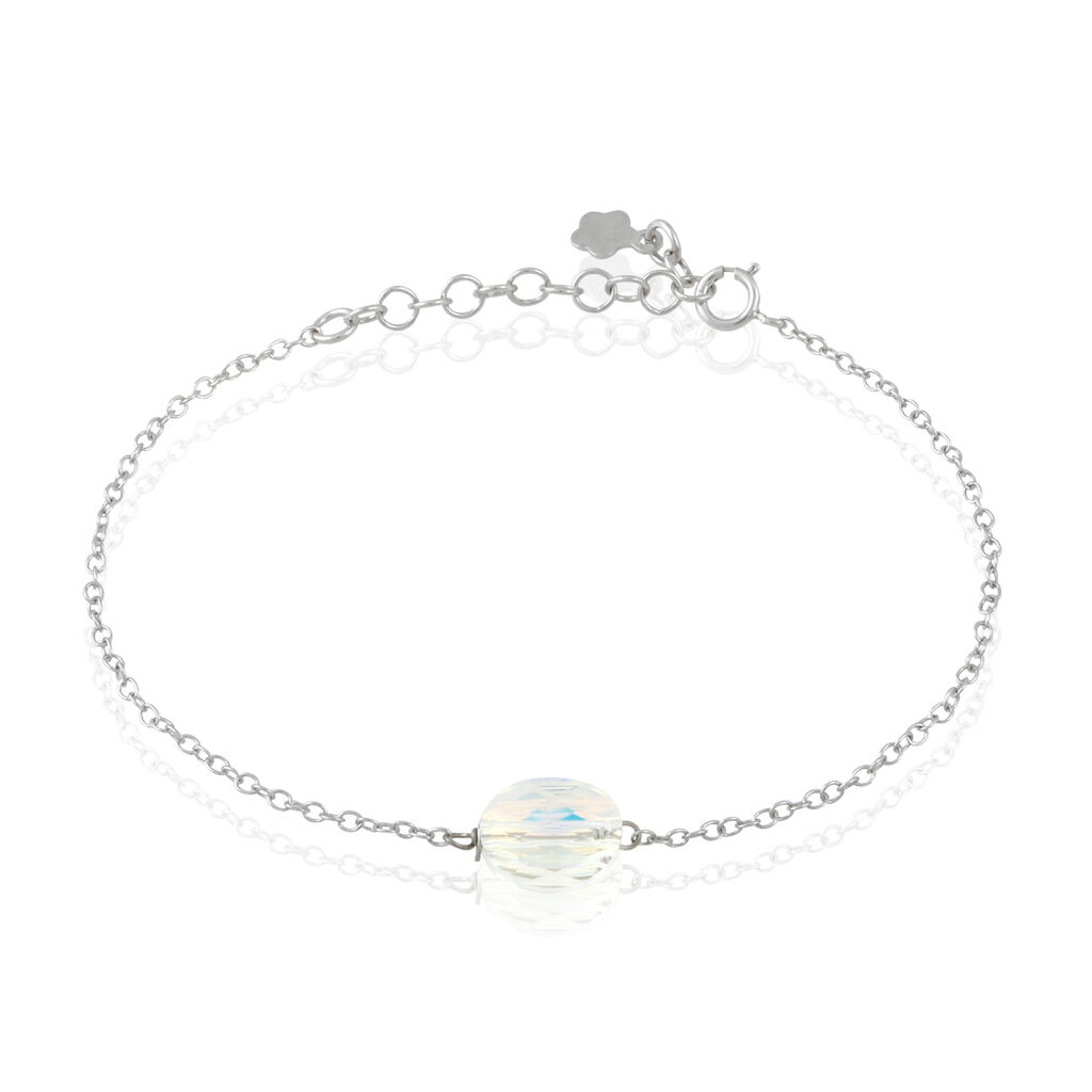 Bracelet Franz Argent Blanc Cristaux De Swarovski - Bracelets chaînes Femme | Marc Orian