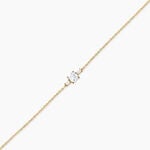 Bracelet Estel Argent Dor&eacute; A L'Or 750/1000 Oxyde De Zirconium - Bracelets cha&icirc;nes Femme | Marc Orian
