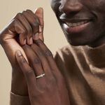 Alliance Effet Mat Ruban Plat Or Bicolore - Alliances duo Unisex | Marc Orian