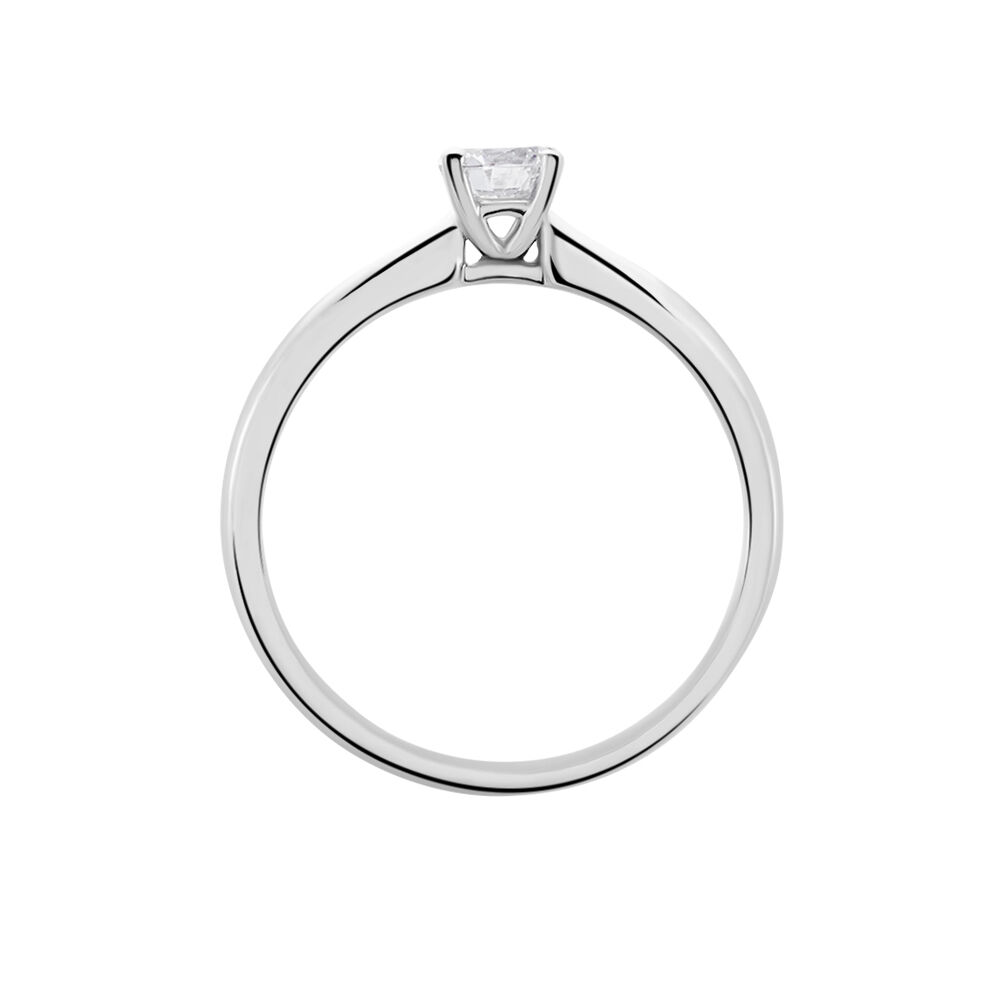 Bague Solitaire Flora Or Blanc Diamant - Solitaires Femme | Marc Orian