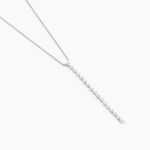 Collier Whitney Argent Blanc Oxyde De Zirconium - Colliers avec pierres Femme | Marc Orian