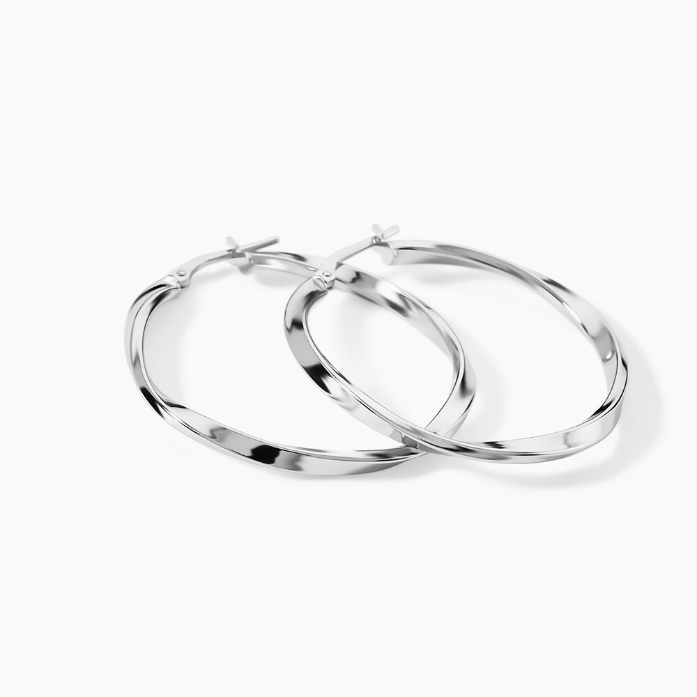 Cr&eacute;oles Argent Blanc Ires - Cr&eacute;oles Femme | Marc Orian