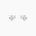 Boucles D'oreilles Puces Argent Blanc Dounyo Oxydes De Zirconium - Puces Femme | Marc Orian