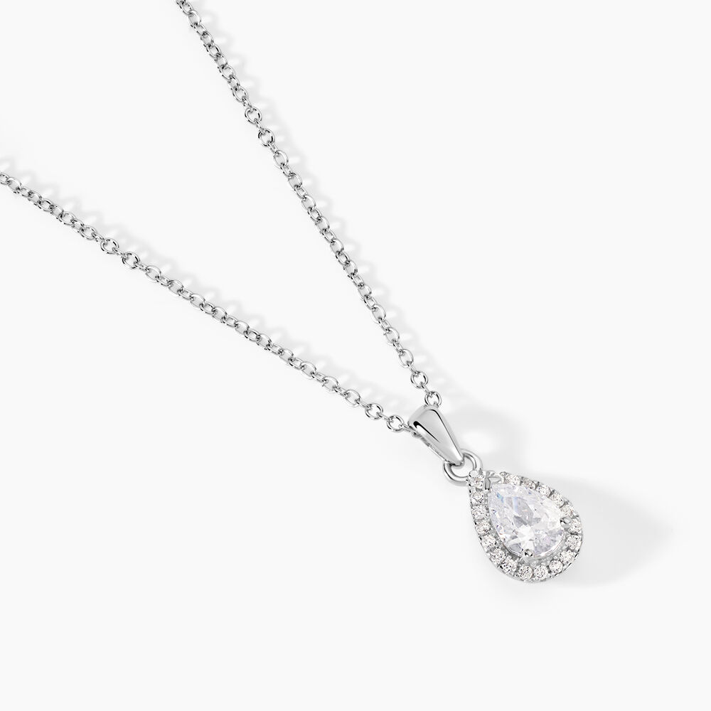 Collier Sylla Argent Blanc Oxyde De Zirconium - Colliers solitaires Femme | Marc Orian