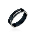 Bague Phebus Him Cosme Acier Noir - Bijoux fantaisie Homme | Marc Orian