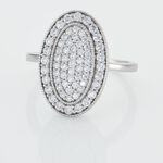 Bague Argent Blanc Eligia Oxydes De Zirconium - Solitaires Femme | Marc Orian