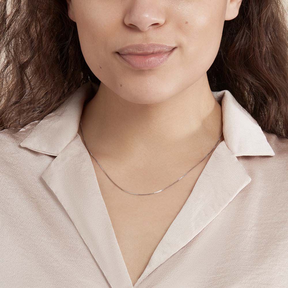 Chaîne Alyze Argent Blanc - Chaines Femme | Marc Orian
