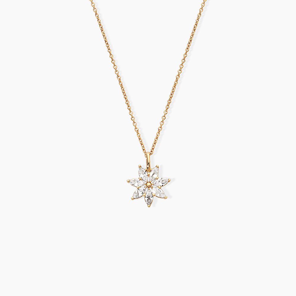 Collier Mia Plaqu&eacute; Or Dor&eacute; Oxyde De Zirconium - Colliers avec pierres Femme | Marc Orian