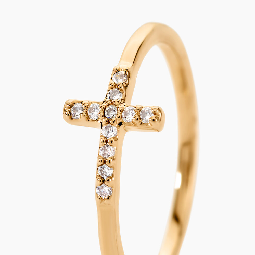 Bague Fatos Plaqu&eacute; Or Jaune Oxyde De Zirconium - Bijoux fantaisie Femme | Marc Orian