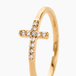 Bague Fatos Plaqu&eacute; Or Jaune Oxyde De Zirconium - Bijoux fantaisie Femme | Marc Orian