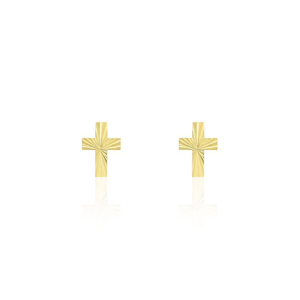 Boucles D'oreilles Puces Cristian Or Jaune - Puces Femme | Marc Orian