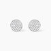 Boucles D'oreilles Puces Darwin Argent Blanc Oxyde - Puces Femme | Marc Orian