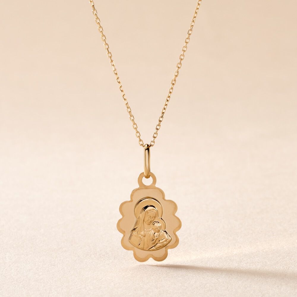 Pendentif Vierge Nuage Or Jaune - Bijoux personnalisés Famille | Marc Orian