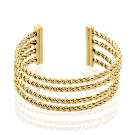 Jonc Ouvert Acier Doré Galaad - Bracelets joncs Femme | Marc Orian