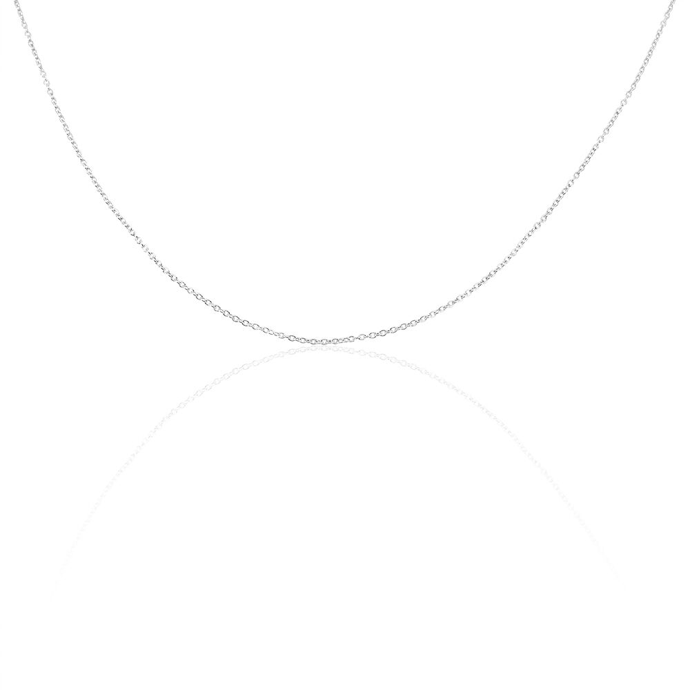 Chaîne Ilan Maille Forçat Ronde Or Blanc - Chaines Unisex | Marc Orian