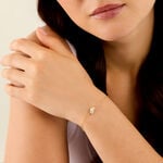 Bracelet Meyrem Argent Dor&eacute; A L'Or 750/1000 Oxyde De Zirconium - Bracelets cha&icirc;nes Femme | Marc Orian