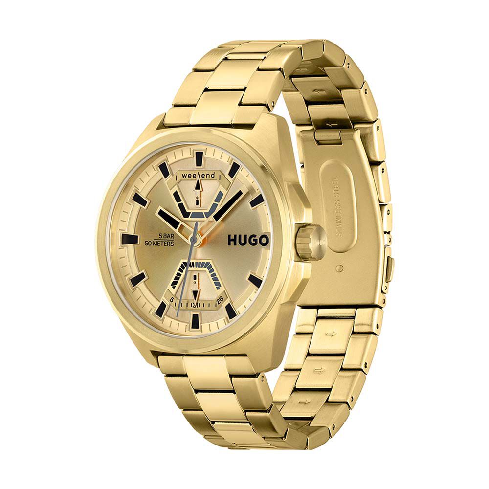 Montre Hugo Expose Doré - Montres étanches Homme | Marc Orian