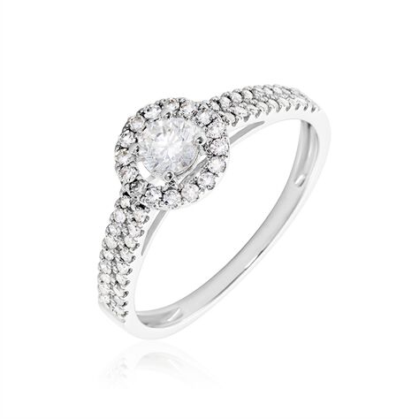Bague Or Blanc Natanaele Diamants - Solitaires Femme | Marc Orian