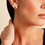 Boucles D'oreilles Puces Or Blanc Elheme Saphir - Puces Femme | Marc Orian