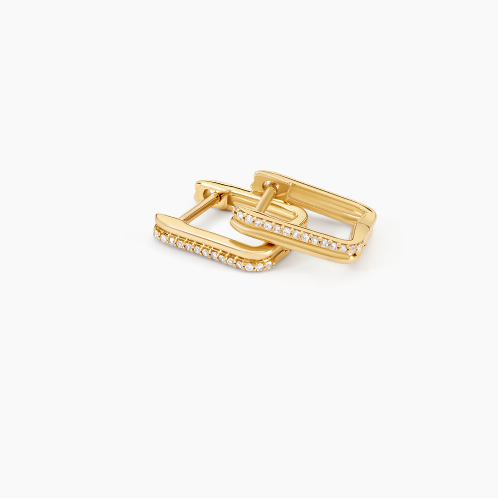 Cr&eacute;oles Democritus Or Jaune Diamant - Cr&eacute;oles Femme | Marc Orian