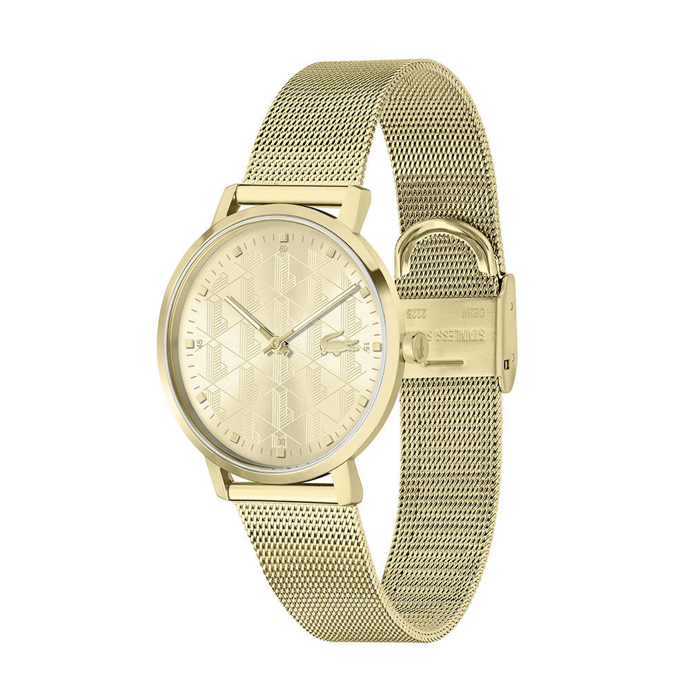 Montre Lacoste Crocorigin Doré - Montres classiques Femme | Marc Orian