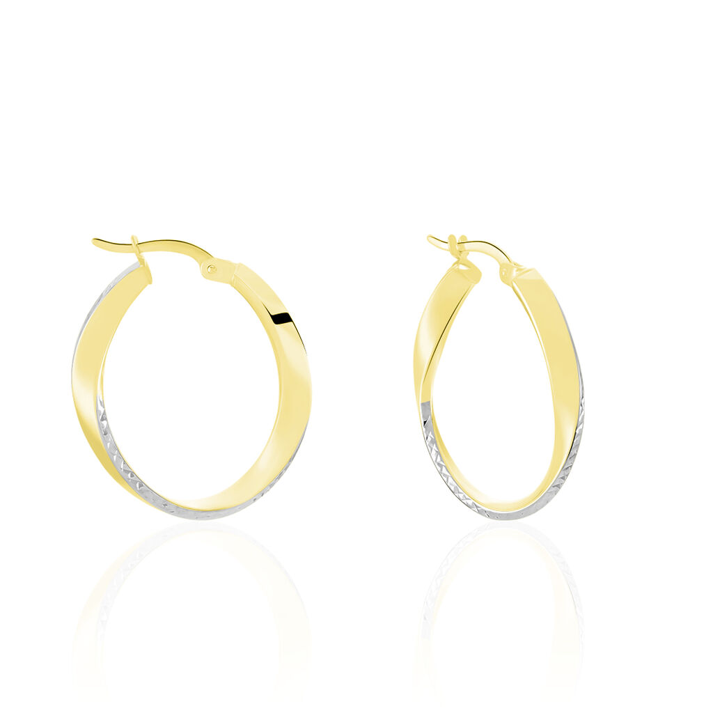 Créoles Doralynne Or Bicolore - Créoles Femme | Marc Orian