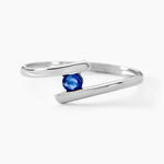 Bague Tamyra Or Blanc Saphir - Solitaires Femme | Marc Orian