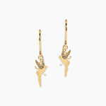 Boucles D'Oreilles Pendantes Fee Argent Dor&eacute; A L'Or 750/1000 - Pendantes Enfant | Marc Orian
