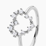 Bague Cora Argent Blanc Oxyde De Zirconium - Bijoux fantaisie Femme | Marc Orian