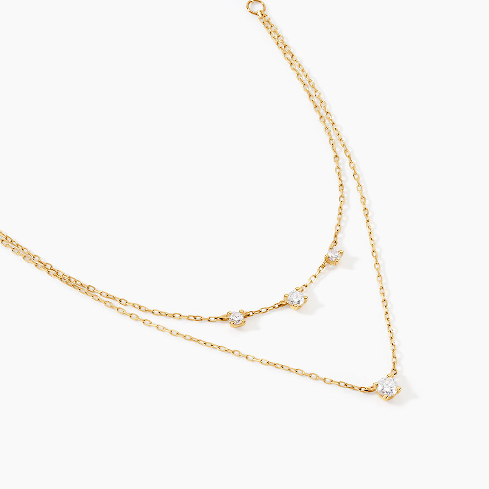 Collier Mordikai Or Jaune Oxyde De Zirconium - Colliers multirangs Femme | Marc Orian