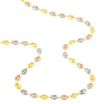 Collier Dami Maille Grain De Cafe Or Tricolore - Chaines Homme | Marc Orian