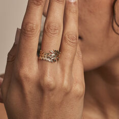Bague Folia Plaqué Or Jaune - Sélection Bohème Femme | Marc Orian