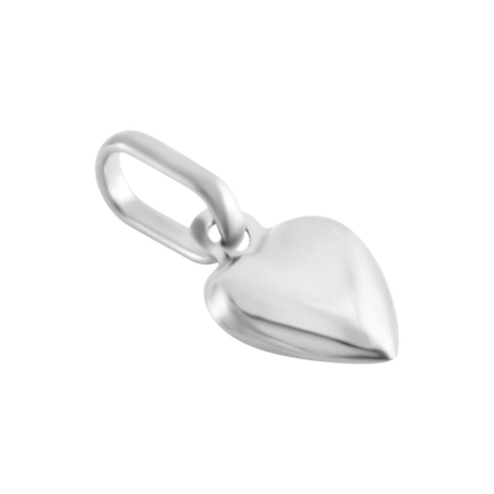 Pendentif Eudocie Coeur Lisse Or Blanc - Pendentifs Famille | Marc Orian